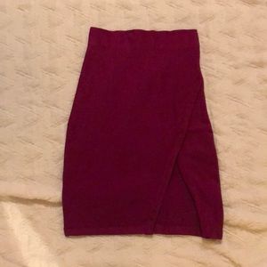 WOW Couture Front Slit Bandage Skirt